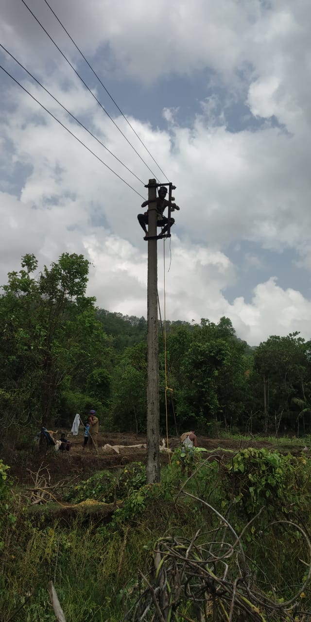 Power restoration work after Tautkae cyclone.