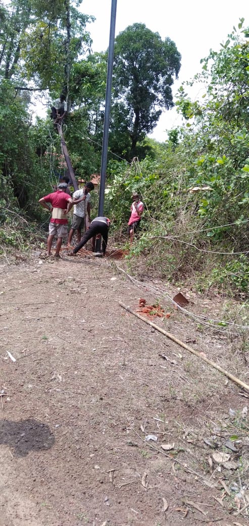 Power restoration work after Tautkae cyclone.