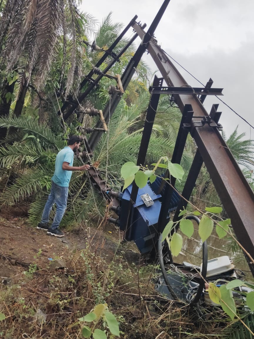 Power restoration work after Tautkae cyclone.