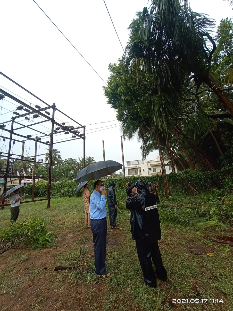 Power restoration work after Tautkae cyclone.