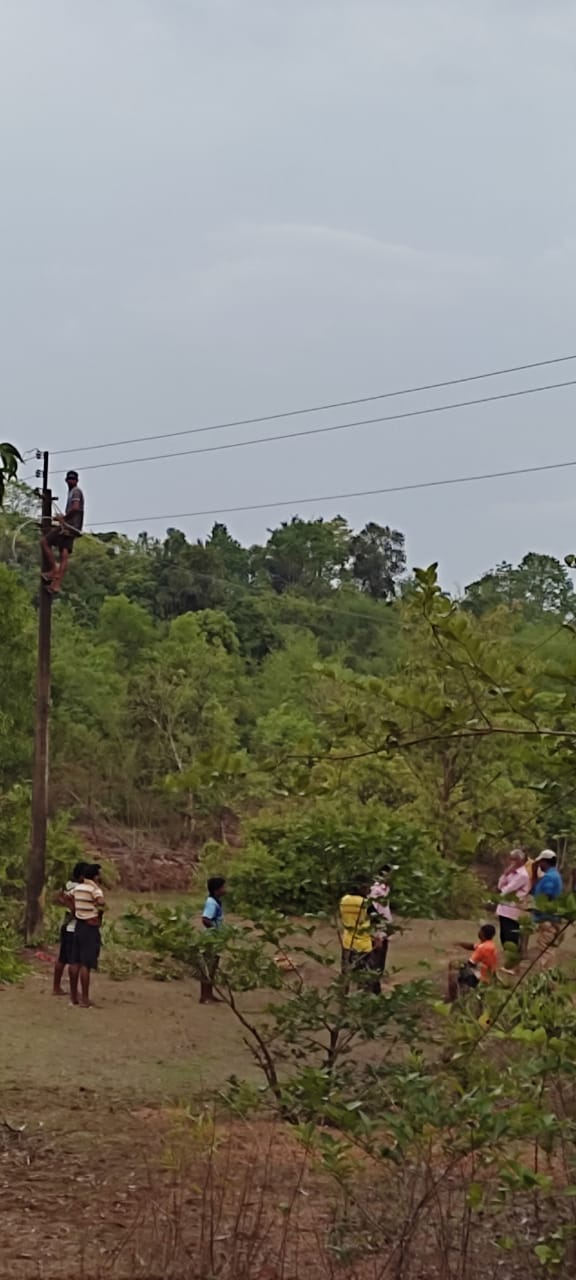 Power restoration work after Tautkae cyclone.