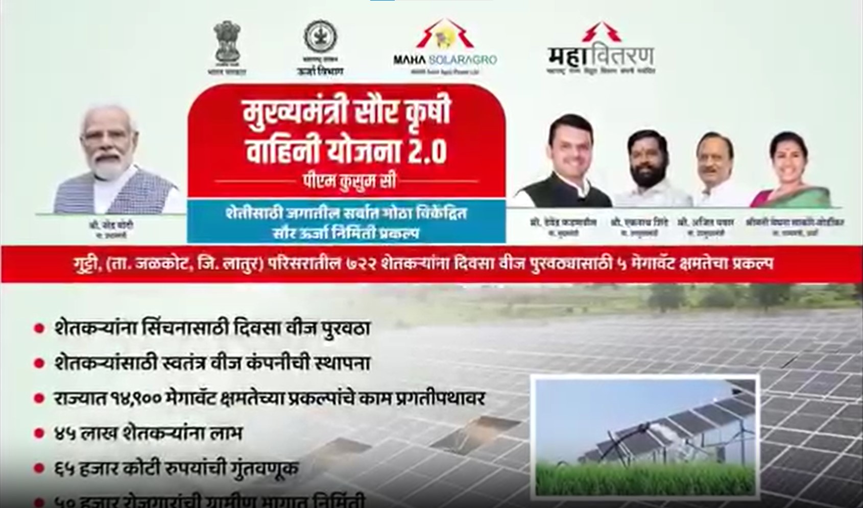 Mukhyamantri Saur Krushi Vahini Yojana – 2.0